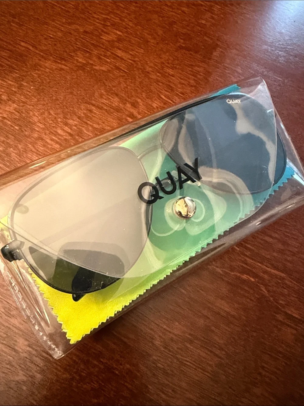 Quay Australia Black Aviator Sunglasses